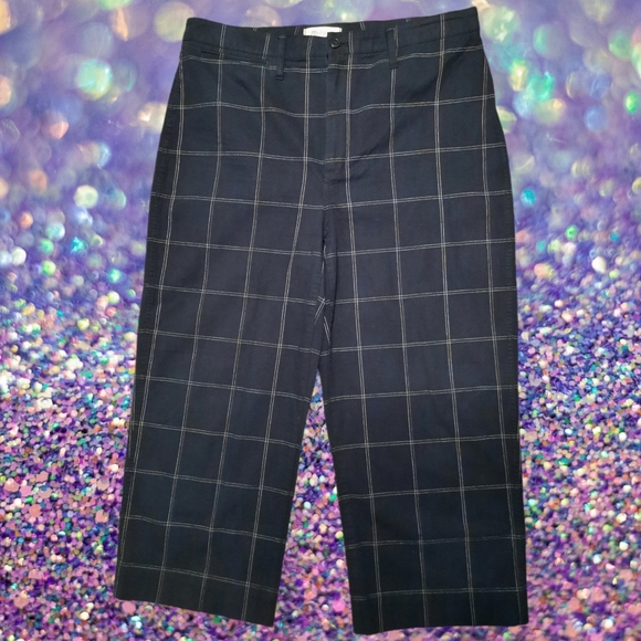 Madewell Pants - Plus Size Madewell Slim Emmett Wide-Leg Crop Pants